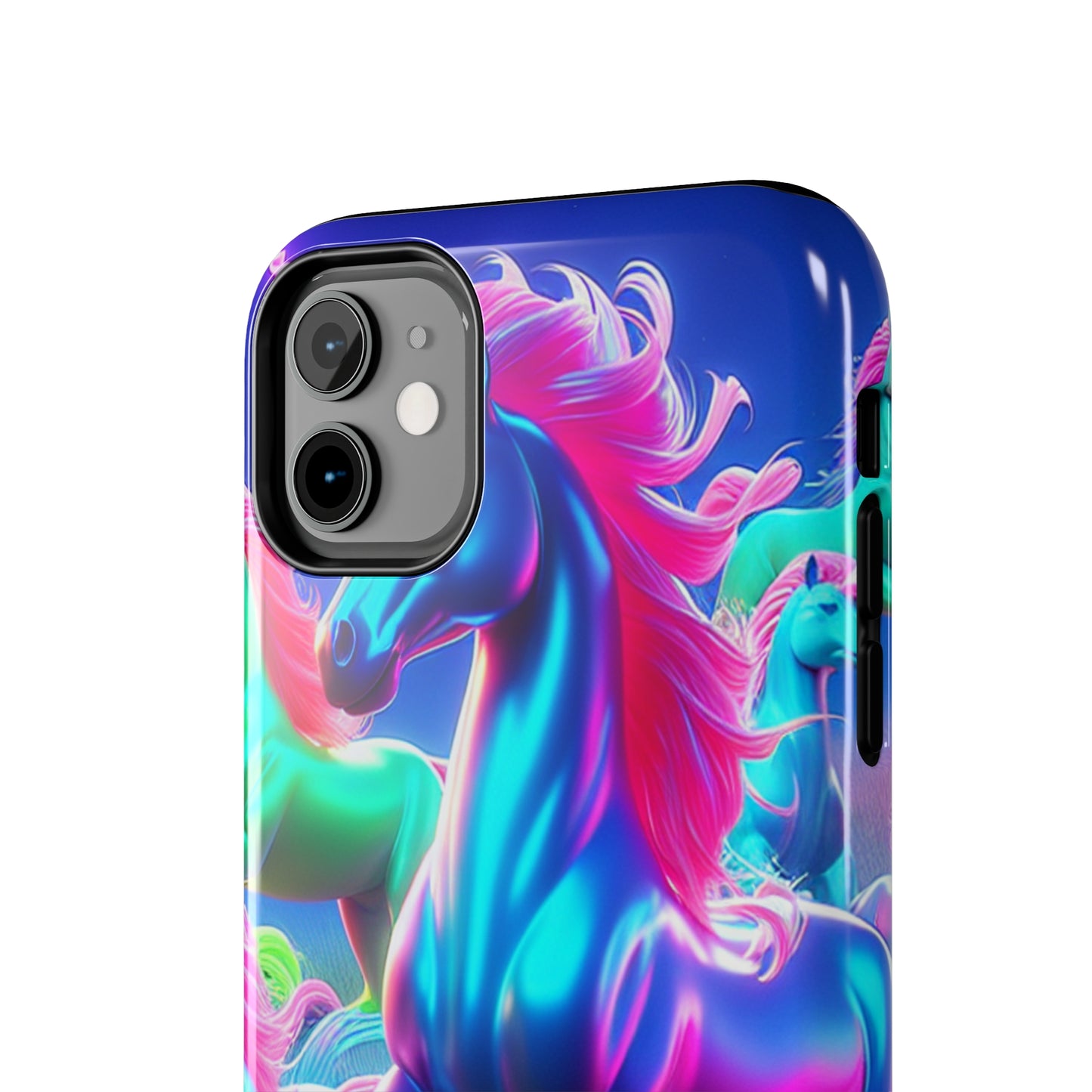 "Rainbow Dreams in Neon" NEON Unicorns Tough Phone Case