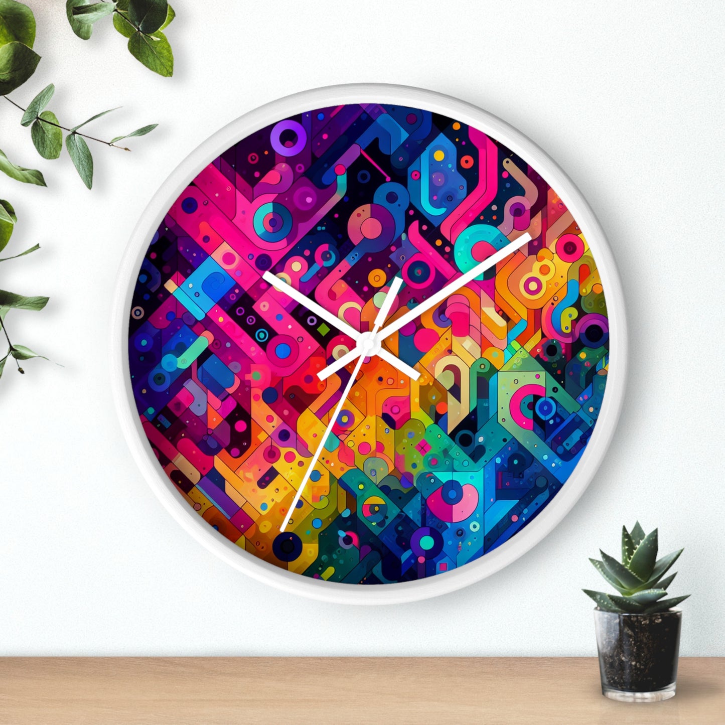 Jacopo di Gioioso - Trippy Infinity Patterns Wall Clock