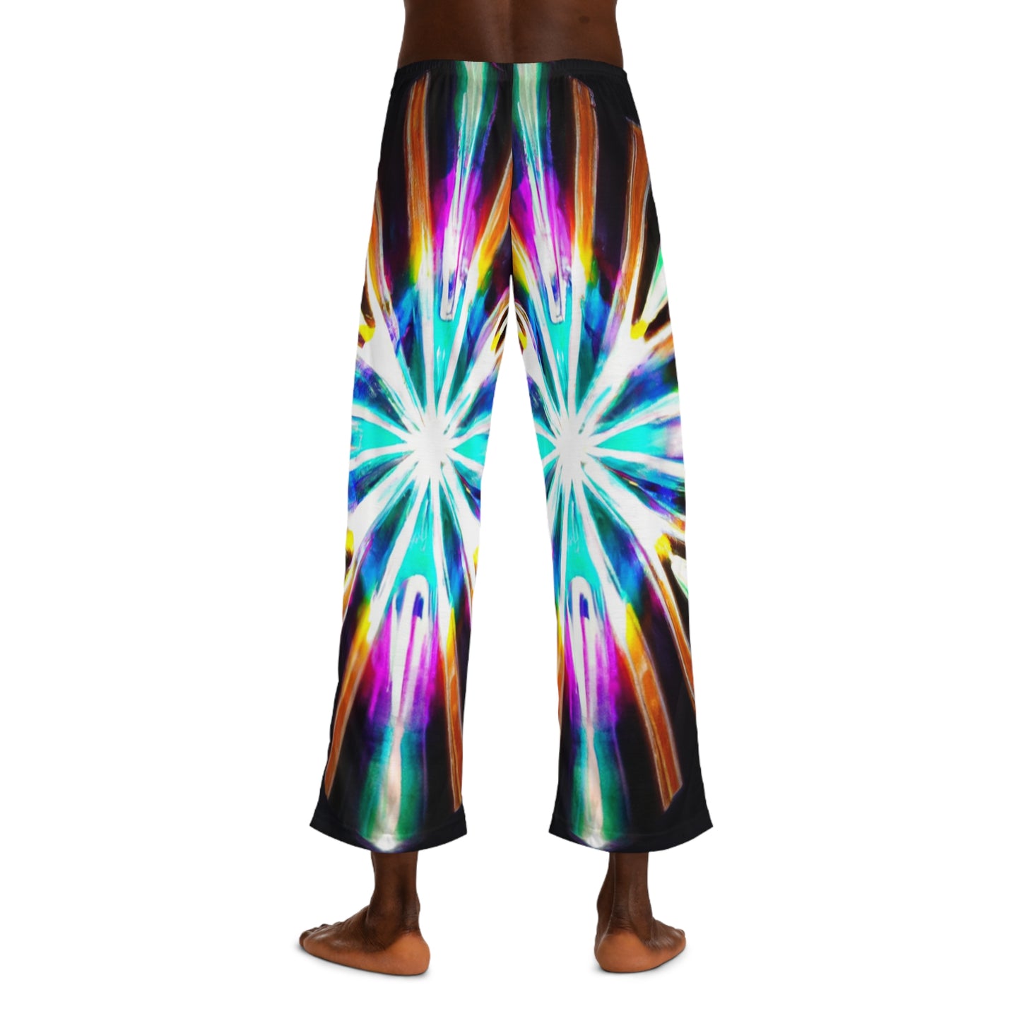 TDB Galactic Glitter Vortex. Trippy Infinity Patterns Mens Pajama Pants