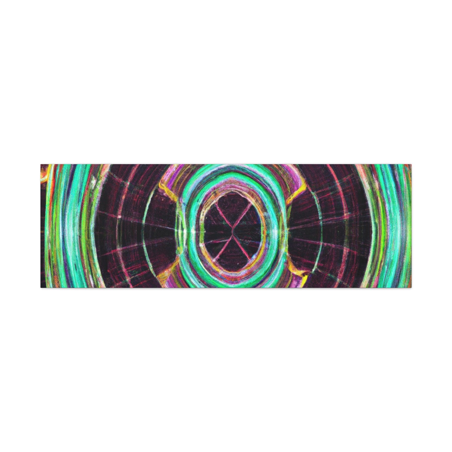 Electric Cosmic Confetti. Trippy Infinity Patterns Art Canvas