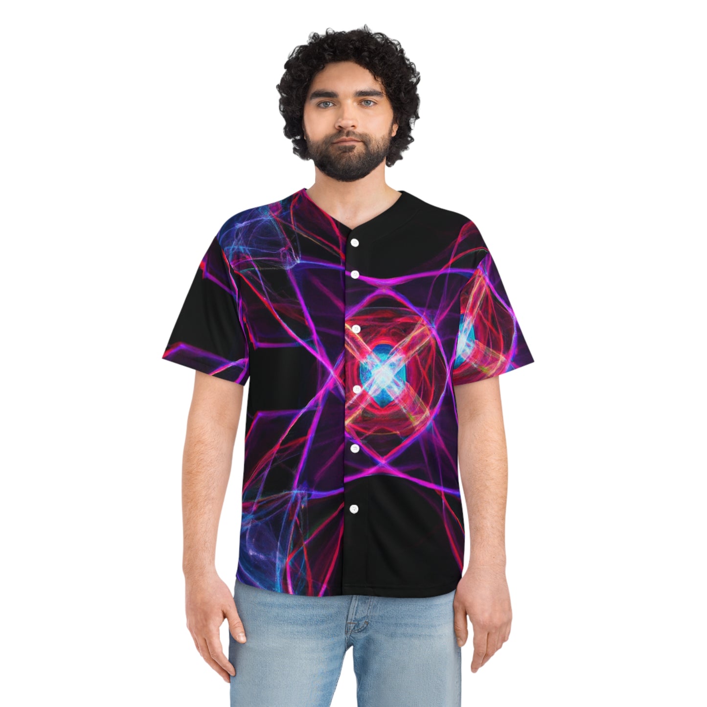 Cyberflux Infinity Illusion. Trippy Infinity Patterns Mens Jersey