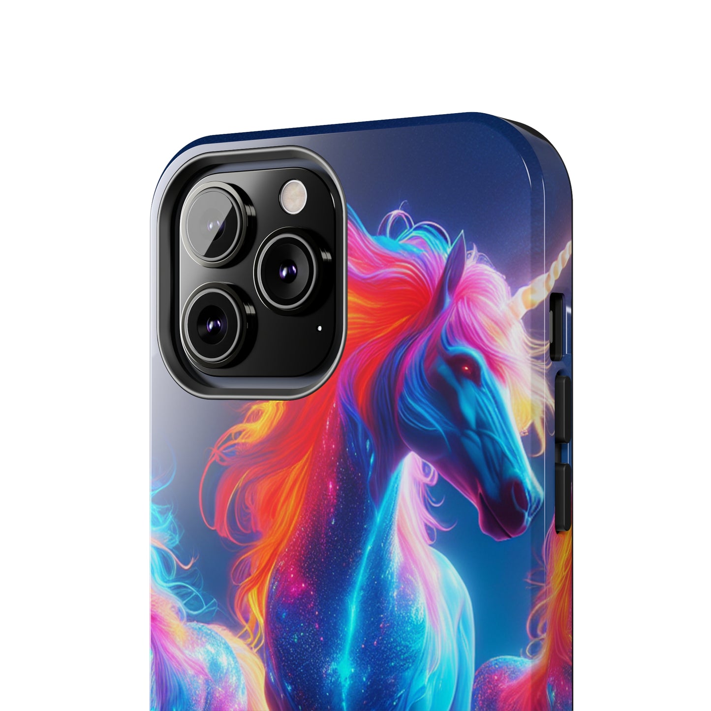 "Neon Dreamscapes: A Pride of Unicorns" NEON Unicorns Tough Phone Case