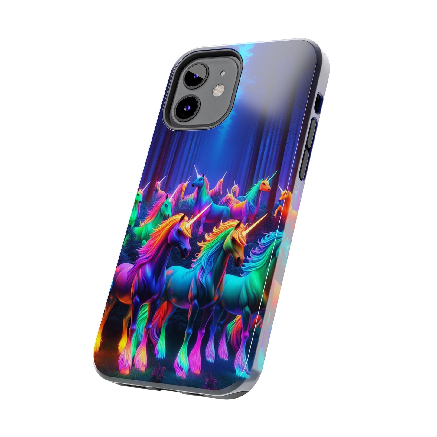 Vivid Unicorn Pack NEON Unicorns Tough Phone Case Iphone 7 8 9 10 11 12 13 14 Pro Max Mini Plus XR XS SE