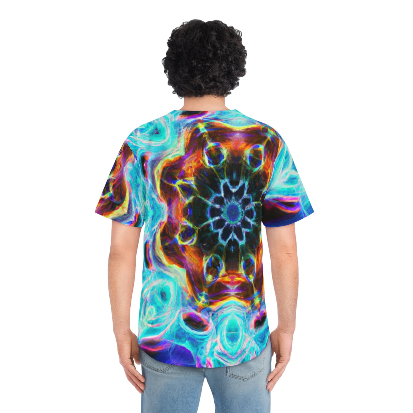 Ecliptic Rainbows of Infinity. Trippy Infinity Patterns Mens Jersey