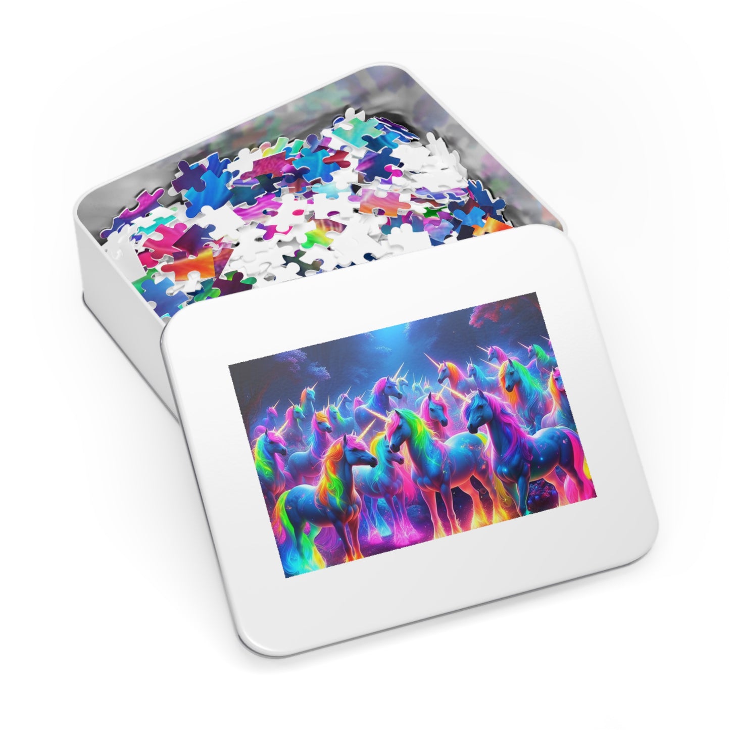 Neonu-Cluster - Neon Unicorns Puzzle 30, 110, 252, and 1000 Pieces