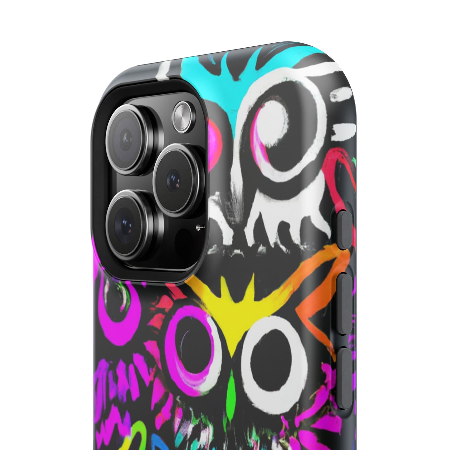 TDB Psychedelic Rave Owl Impact-Resistant Phone Case - Colorful Protection