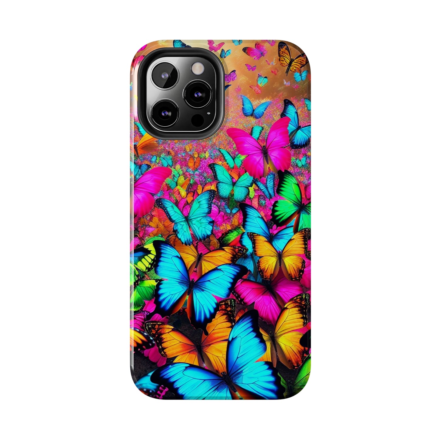 "Neonardie's Dreamscape" NEON Butterflies Tough Phone Case