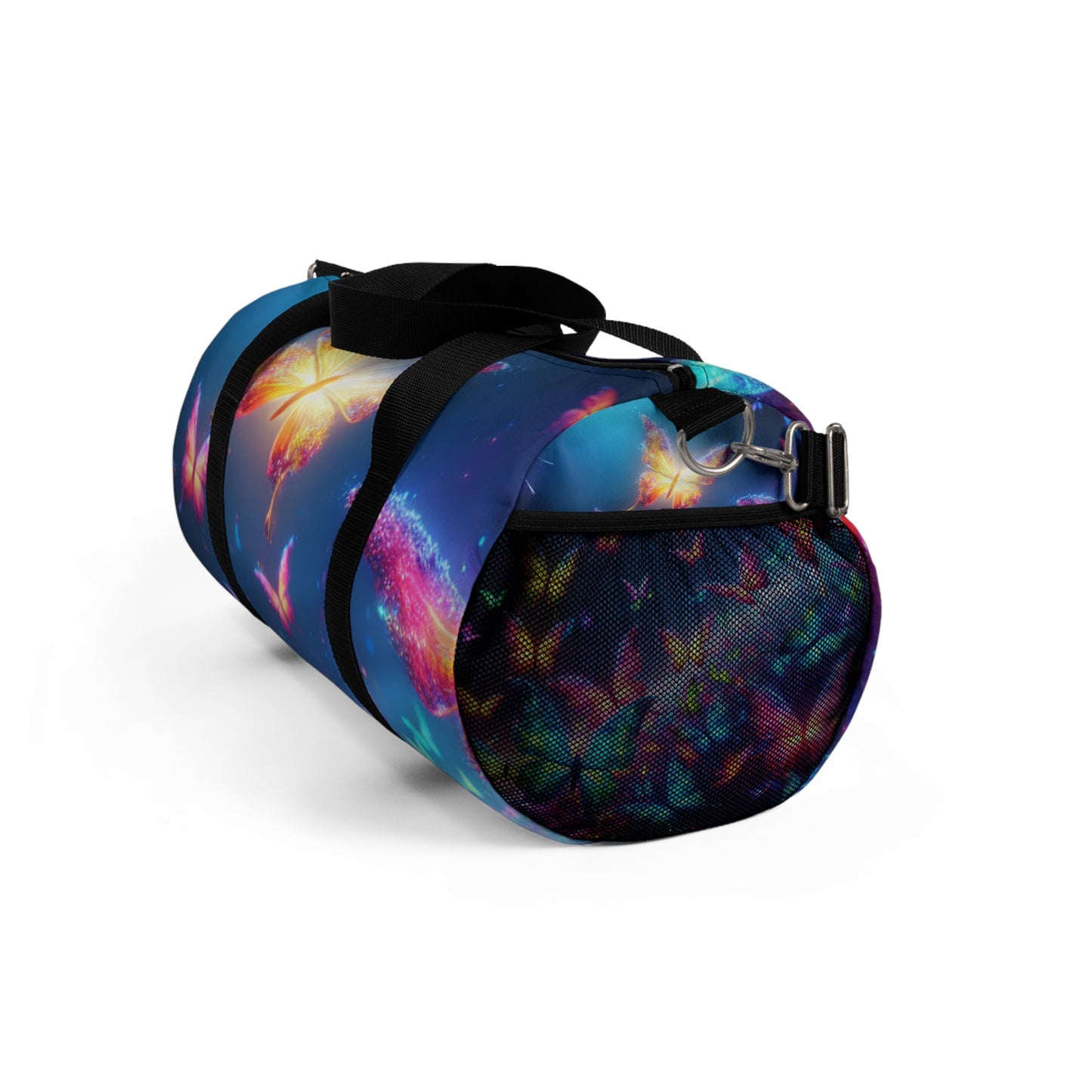 Neon Flutterby Fantasy - Neon Butterflies Duffle Bag
