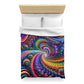 Claude Vermeer - Trippy Infinty Patterns Microfiber Duvet Cover