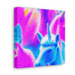 Neon Unicorn Dreamscape NEON Unicorns Art Canvas