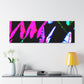 "Neon-Butterfly Prism" Neon Butterflies  Art Canvas