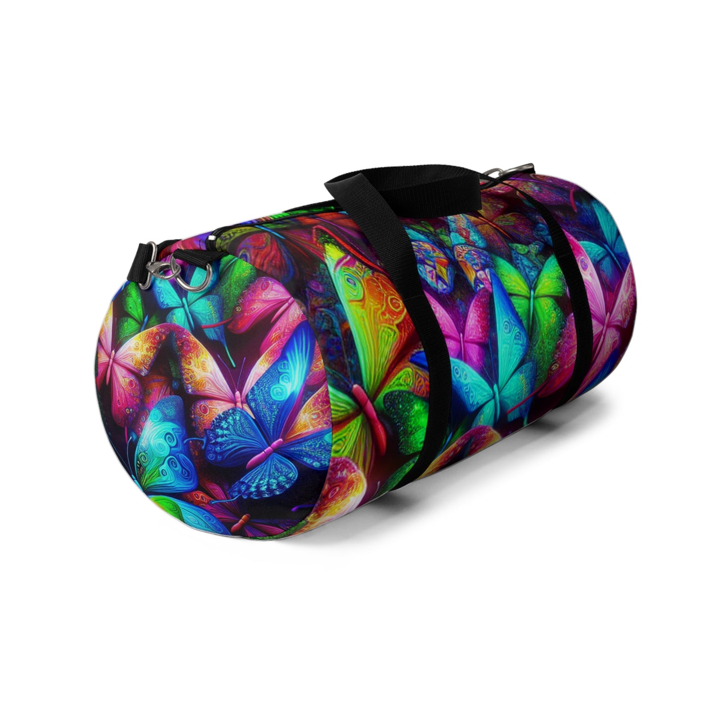 Butterfly Neon Glow - Neon Butterflies Duffle Bag