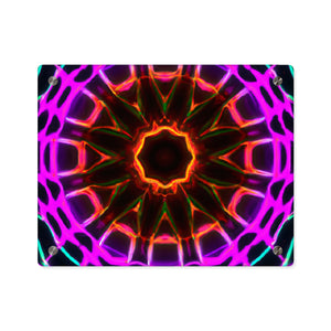 Neon Infinity Reverie. Trippy Infinity Patterns Acrylic Art Panel