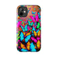 "Neonardie's Dreamscape" NEON Butterflies Tough Phone Case