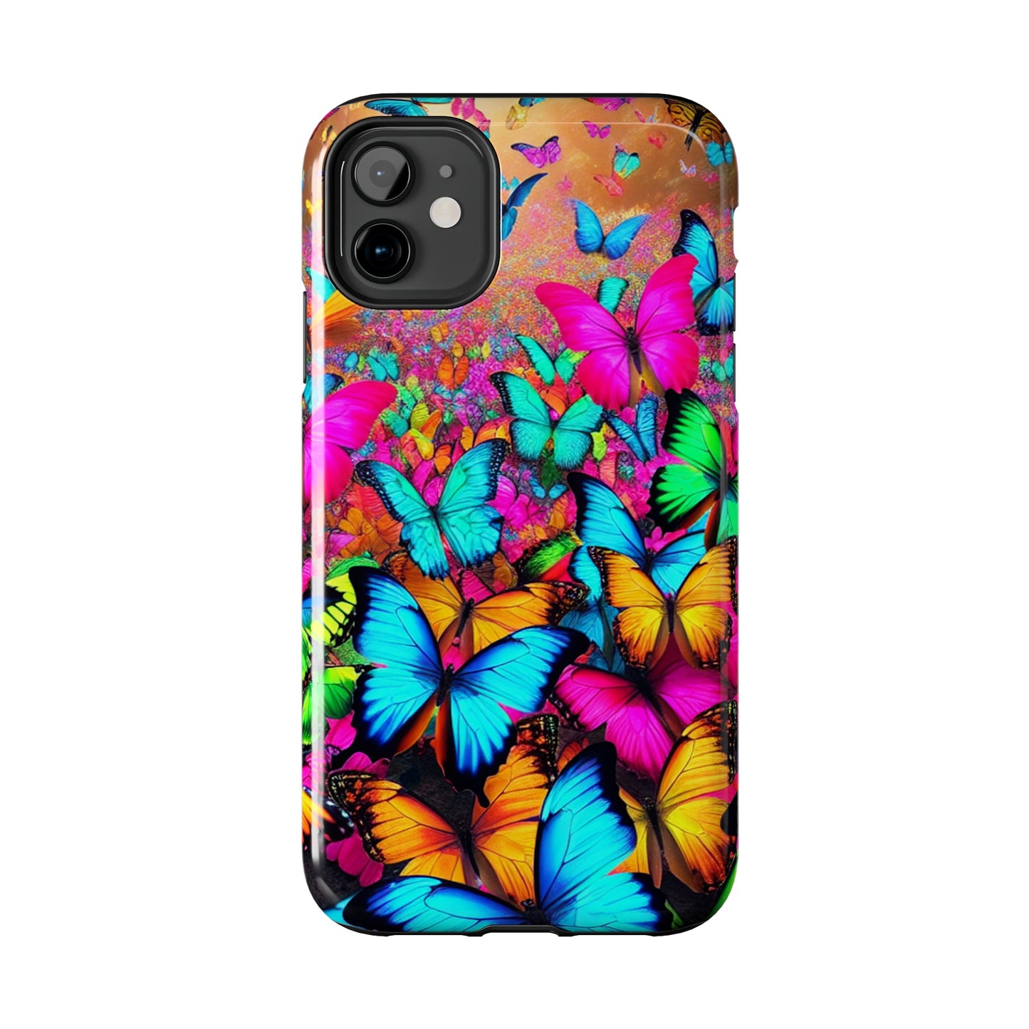 "Neonardie's Dreamscape" NEON Butterflies Tough Phone Case