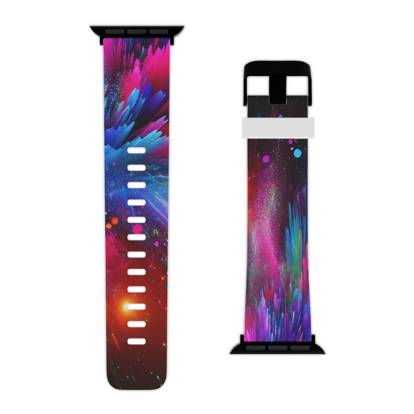 "Neon Wave Surfing" - Trippy Infinity Patterns Iwatch Band