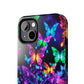 "Vibrance in Flight" NEON Butterflies Tough Phone Case