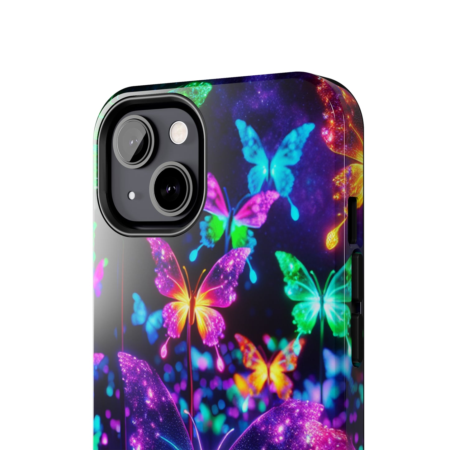 "Vibrance in Flight" NEON Butterflies Tough Phone Case