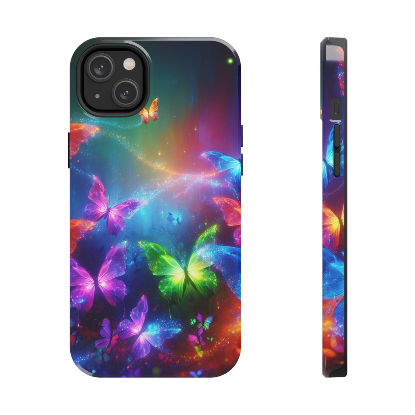 "Glow of the Luminous Butterflies" NEON Butterflies Tough Phone Case