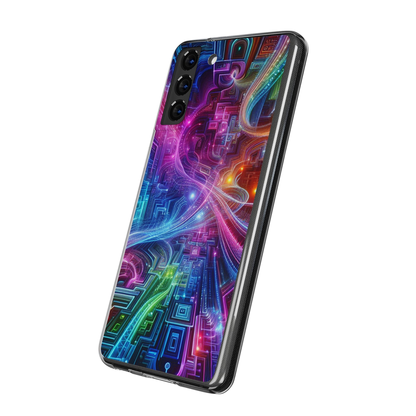 "Infinite Bright Vibes" Infinity Patterns Art Polycarbonate Phone Case