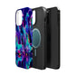 'Neon Dreamscape of Uni-Colors' Neon Unicorns Premium Art Magsafe Magnet Tough IPhone 13 14 15 Pro Plus Max and Mini in Matte and Glossy Phone cases