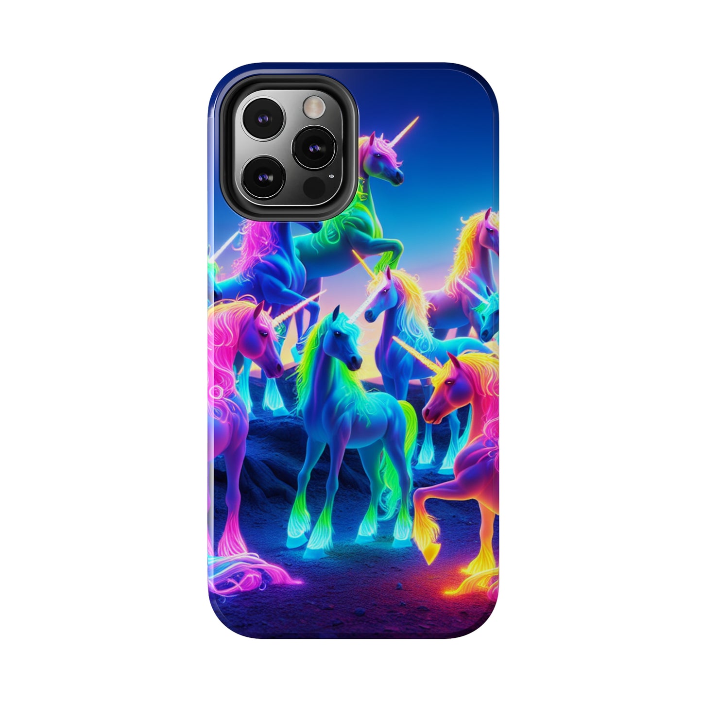Neon Unicorn Spectacle. NEON Unicorns Tough Phone Case