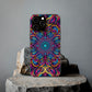 "Fantasia of Fluorescence" Infinity Patterns Art Polycarbonate Phone Case Samsung Galaxy s21 s22 Google Pixel 6 Iphone 11 12 13 14 Pro Max Mini Plus