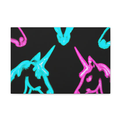 Neon Night Unicorn Prism NEON Unicorns Art Canvas