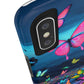 "Neon Flight Spectacle" NEON Butterflies Tough Phone Case Iphone 6 7 8 9 10 11 12 13 14 SE X XR XS Pro Max Mini Plus