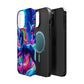 NeonNocturnals Neon Unicorns Premium Art Magsafe Magnet Tough IPhone 13 14 15 Pro Plus Max and Mini in Matte and Glossy Phone cases