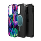 Neon Magic Skies - Unicorn Gang. Neon Unicorns Premium Art Magsafe Magnet Tough IPhone 13 14 15 Pro Plus Max and Mini in Matte and Glossy Phone cases
