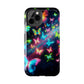 "Neon Swarm Splendour" NEON Butterflies Tough Phone Case