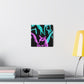 'Neon Unicorn Pod' NEON Unicorns Art Canvas