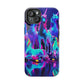 'Neon Dreamscape of Uni-Colors' Neon Unicorns Premium Art Magsafe Magnet Tough IPhone 13 14 15 Pro Plus Max and Mini in Matte and Glossy Phone cases