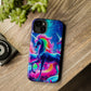 NeonNocturnals Neon Unicorns Premium Art Magsafe Magnet Tough IPhone 13 14 15 Pro Plus Max and Mini in Matte and Glossy Phone cases
