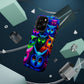 Neon Owlish Delight. Neon Owls Premium Art Magsafe Magnet Tough IPhone 13 14 15 Pro Plus Max and Mini in Matte and Glossy Phone cases