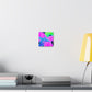 Neon Flurry Unicorns. NEON Unicorns Art Canvas