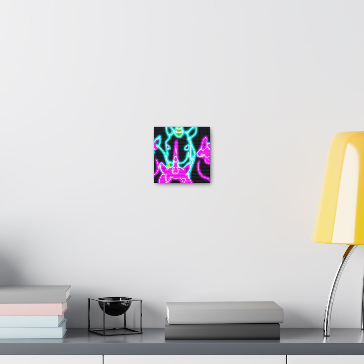 Neon Unicorns Galore! NEON Unicorns Art Canvas