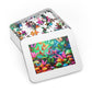 Neon Splendor. - Neon Butterflies and Mushrooms Puzzle 30, 110, 252, and 1000 Pieces