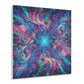 Infinite Tilted Prismatic Neon Transcendence. Trippy infity Pattern 1/4" Glossy Acrylic Art