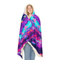 Neon Infinity Splendor - NEON Infinity Patterns Art Hooded Snuggle Blanket