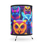 Neon Nocturne. - NEON Owls Art Tripod Lamp