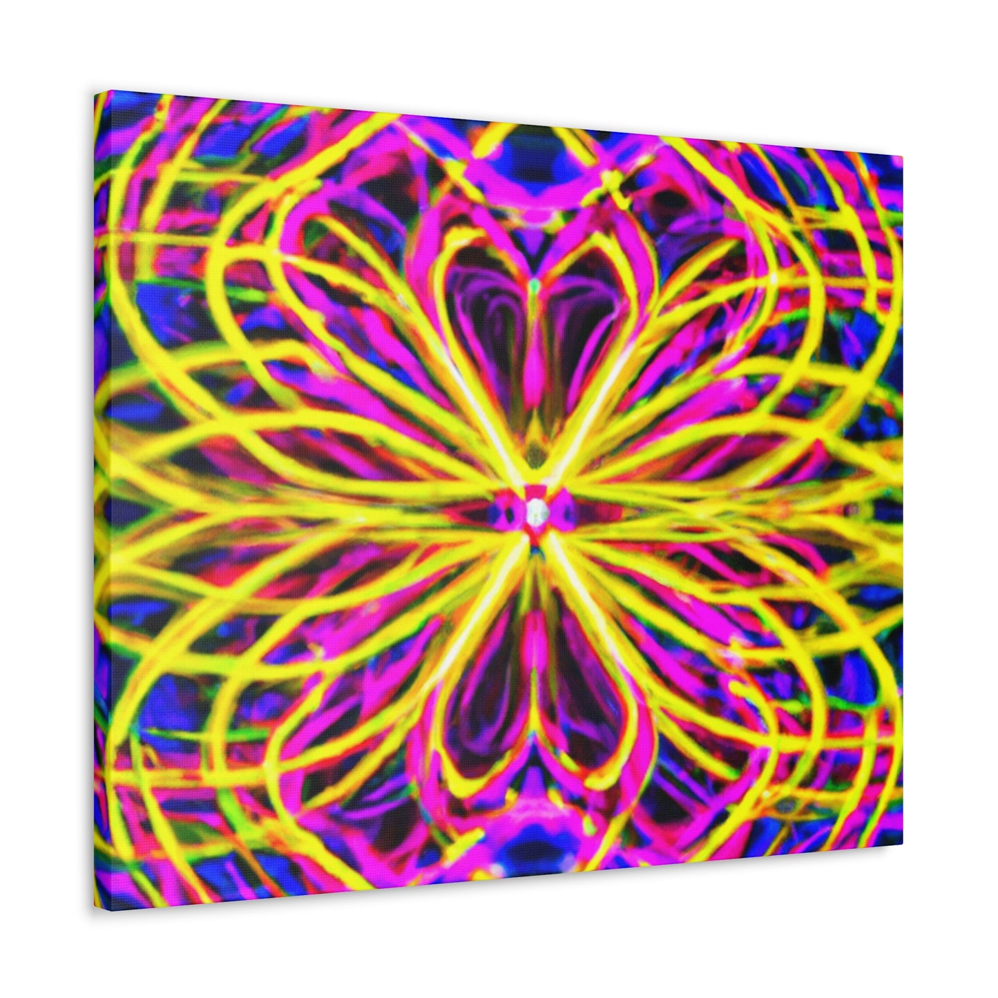 Neon Infinity Surrealism Trippy Infinity Patterns Art Canvas