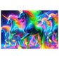 'Neon Unisplash' - Neon Unicorns Puzzle 30, 110, 252, and 1000 Pieces
