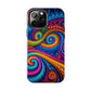Neon Infinity Illusionz. Trippy Infinity Patterns Tough Phone Case