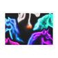 "Neon Harmony" NEON Unicorns Art Canvas