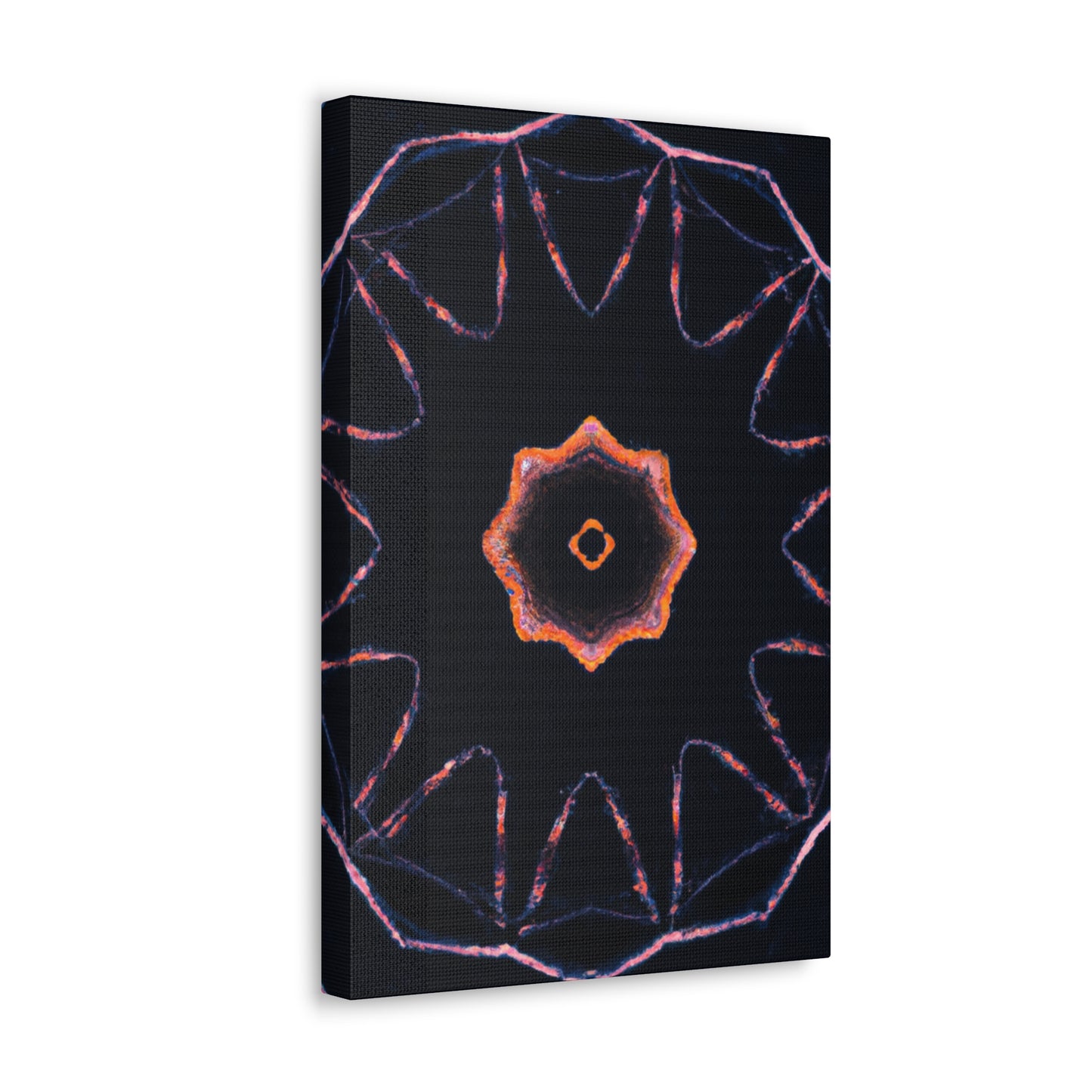 Neon Phantasmagoria Infinity. Trippy Infinity Patterns Art Canvas