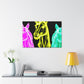 "Neon Unicorn Glow" NEON Unicorns Art Canvas