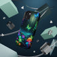 Neon Nocturne. Neon Butterflies and Mushrooms Premium Art Magsafe Magnet Tough IPhone 13 14 15 Pro Plus Max and Mini in Matte and Glossy Phone cases