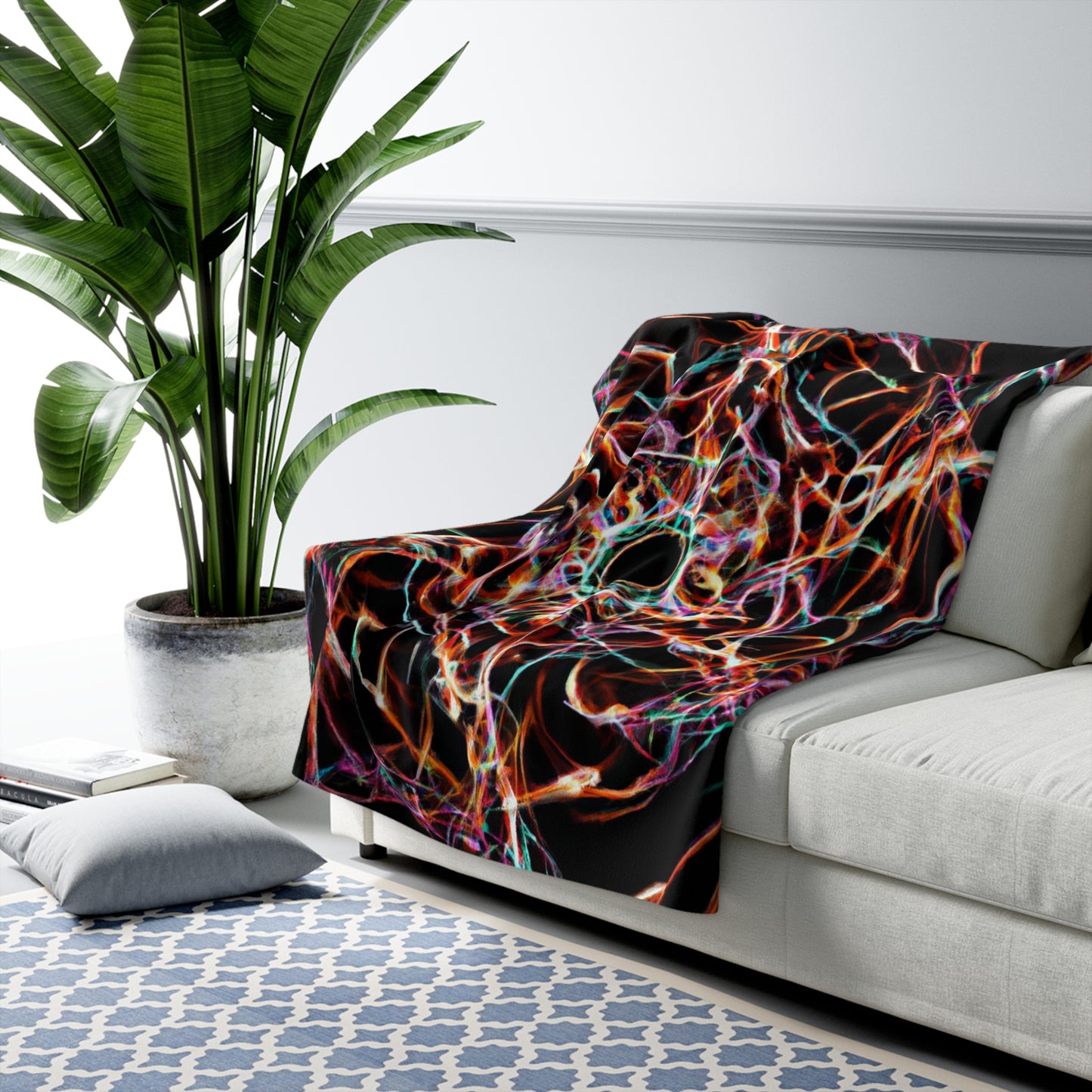 Giovanni Carravaggio - Trippy Infinity Patterns Sherpa Blanket